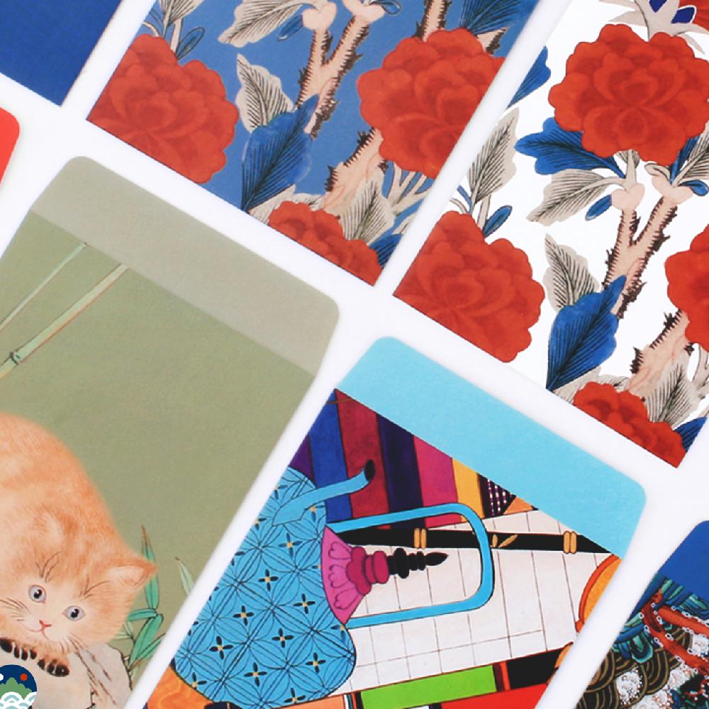 Korean Folk Art Envelope for cash, vouchers, letters and gifts, New Year, birthdays and celebrations